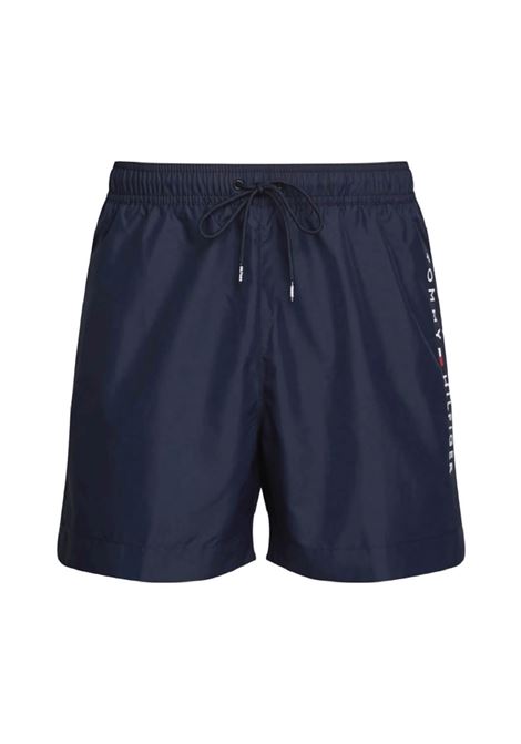 Costume Tommy Jeans Original Medium Drawstring Blu Navy Uomo TOMMY HILFIGER SWIMWEAR | Costumi | UM0UM03258-DW5
